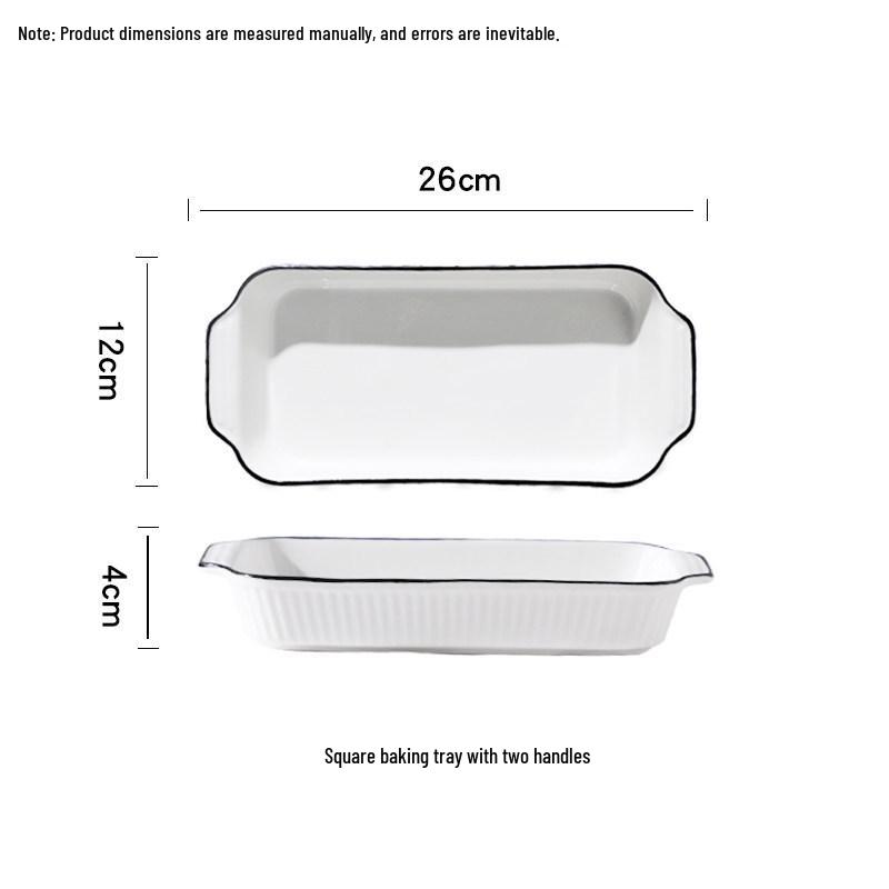 Nordic Style Oven-Safe Ceramic Air Fryer Bowl: Simple Tableware for Baking & Serving