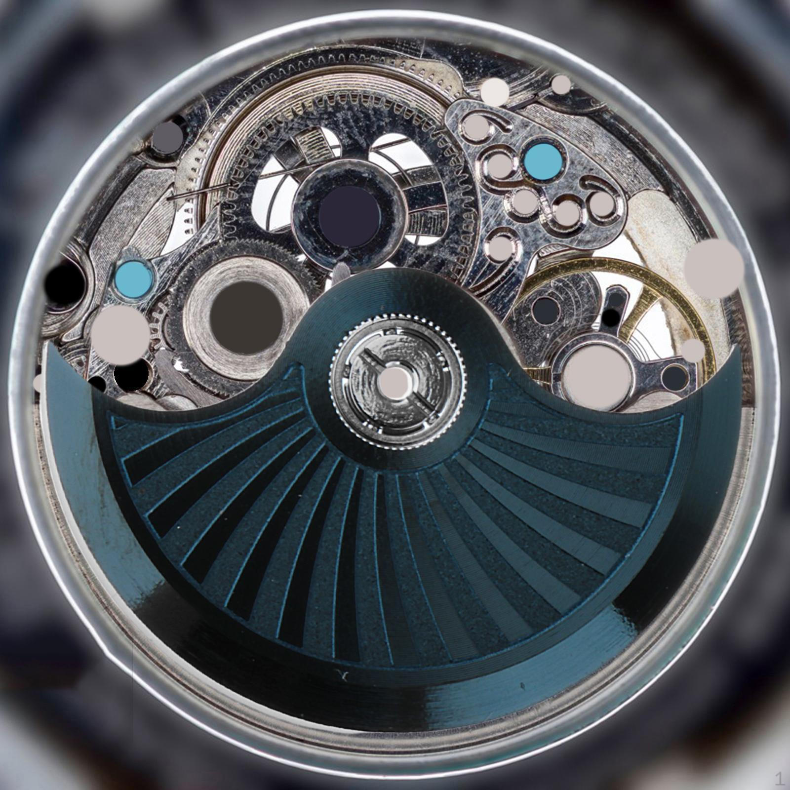 

Часы Автоматический Ротор Колеблющийся Груз Портативный Высокопроизводительный Запасные Части Замена синий