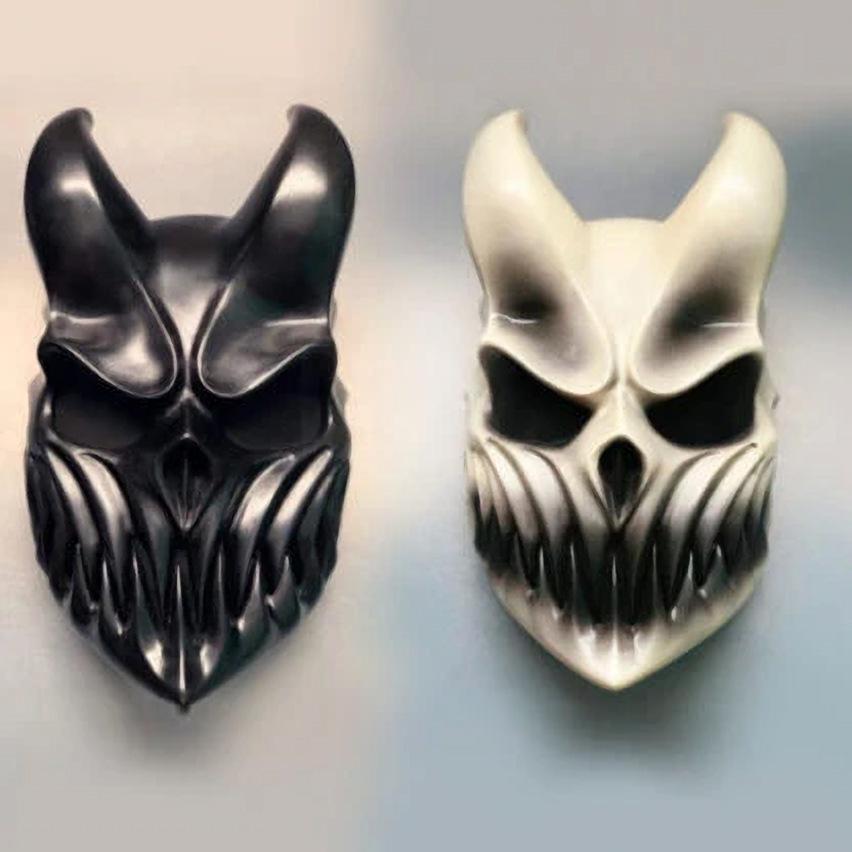 Mască PVC cu Gură Mobilă - Recuzită Petrecere de Halloween Trupa Rusă Deathcore