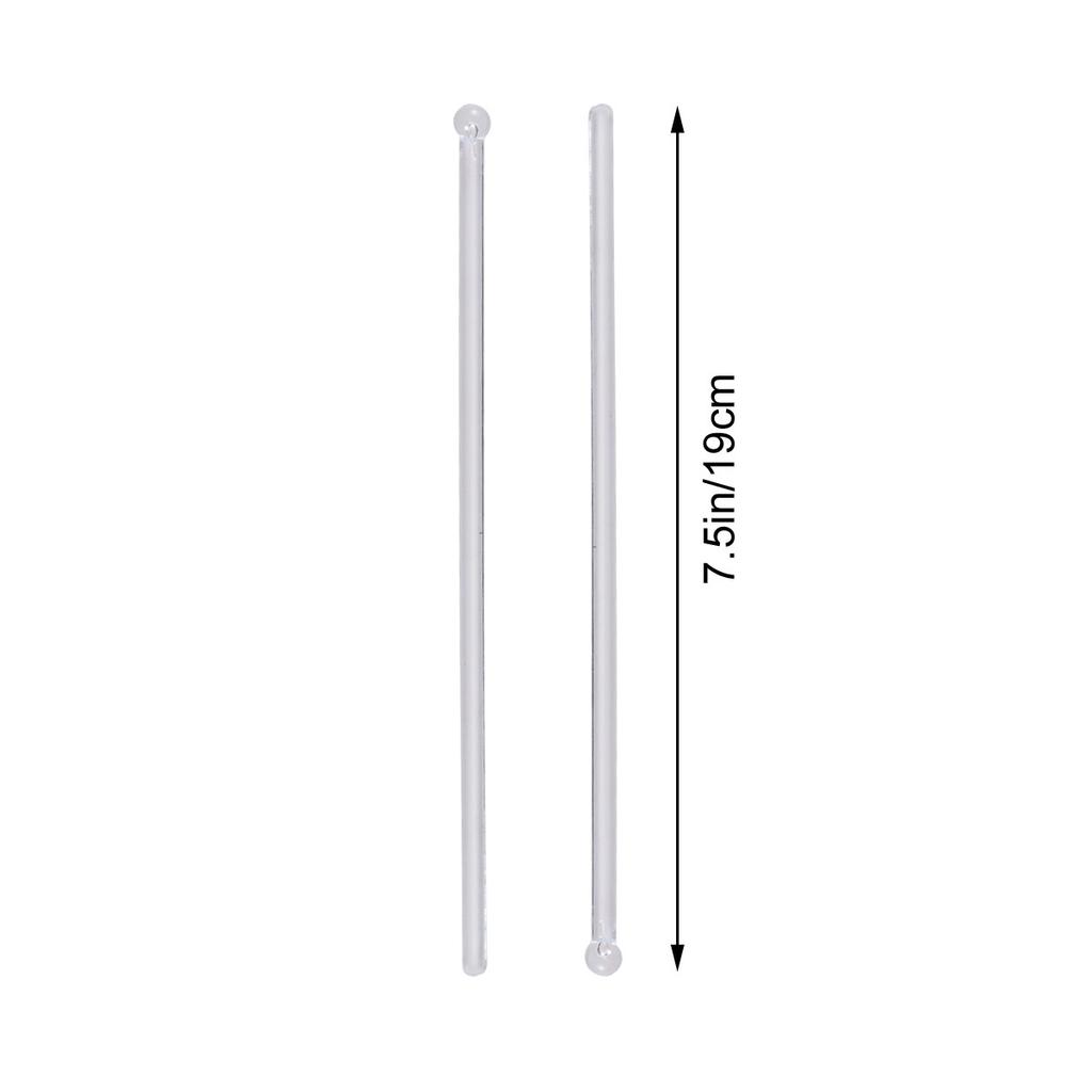100Pcs Vibrant Plastic Swizzle Sticks Stirrer for Cocktail Coffee Drink Bar Restaurant Milk Tea Shop Party Decor Fun