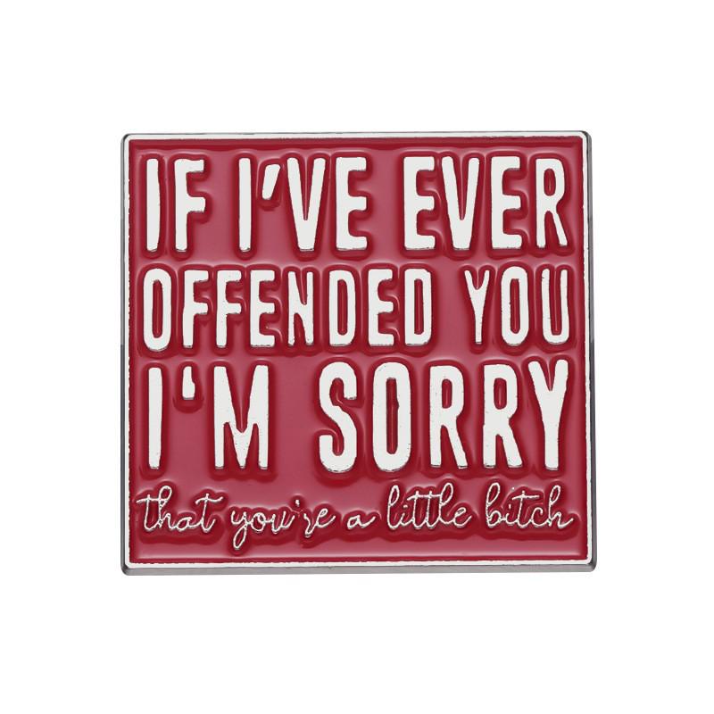 Creative Alphabet Series: Fun Cartoon Style Enamel Metal Badges