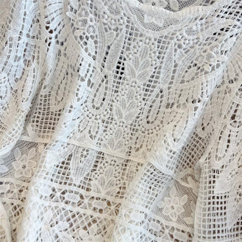 Dimanaf 2025 New Summer Basic Shirt Women Lace Blouse Tops Tees Casual Loose White Short  Tees