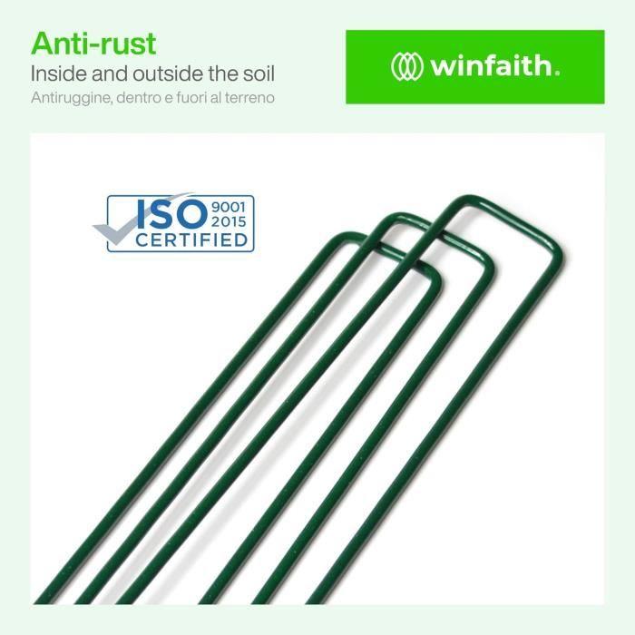Piquets de jardin - winfaith - 500 pièces - acier inoxydable - galvanisé à chaud - made in italy