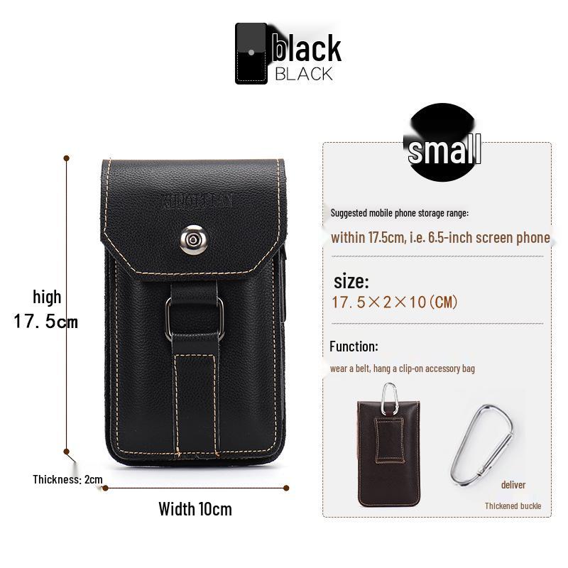 

Мужской многофункциональный водонепроницаемый кожаный поясной чехол для телефона для строительства