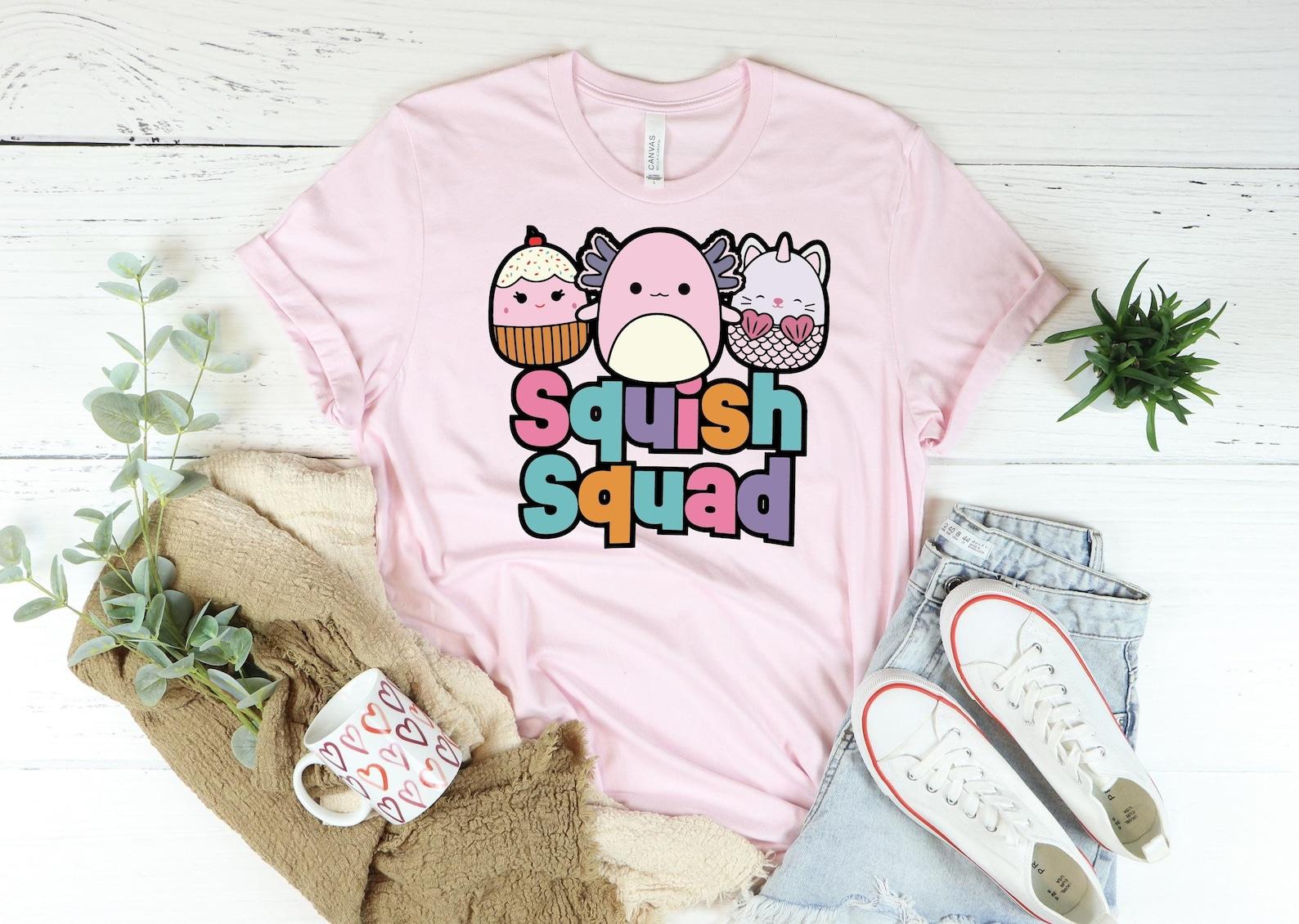 Squish Squad Shirt, Cute Squishmallow Shirt, Squishmallow Birthday Girl Shirt, Birthday Girl Shirt, Squishmallow Girl, Squish Squad Birthday 130