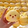 Squishy Cute Cartoon Simulated Bread Squeeze Toy Soft Stress Relief Slow Rising Sensory Fidget for Anxiety Gifts for Kids Adults