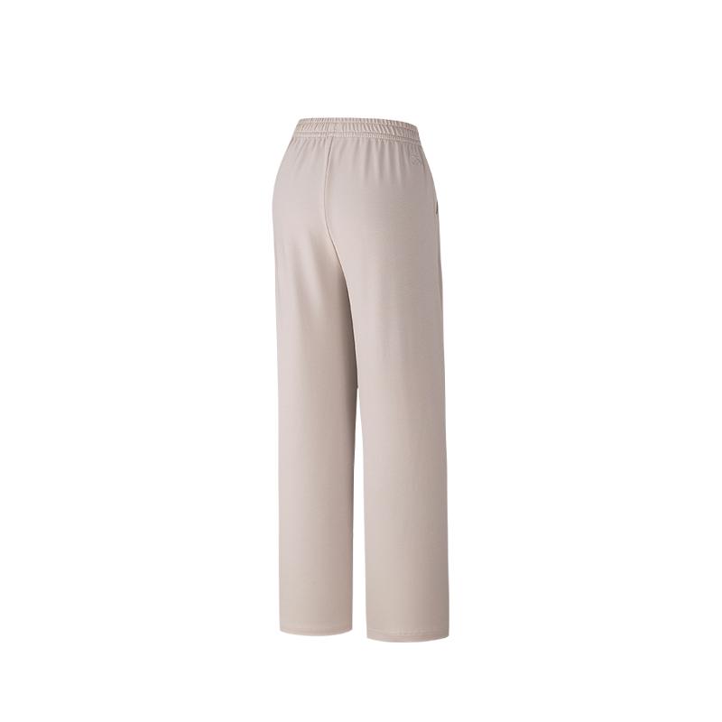Anta Loose Simple Mid Waist Casual Versatile Knitted Sports Pants Women bottoms 162628306-1
