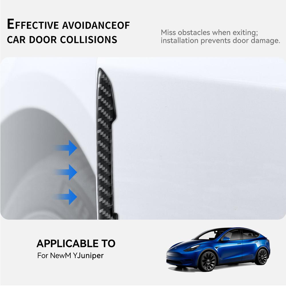 YZ For Tesla Model 3 Y Highland Juniper 2025 Car Door Protector Mirror Protector Bumper Sticker Vehicle Anti-collision Strip