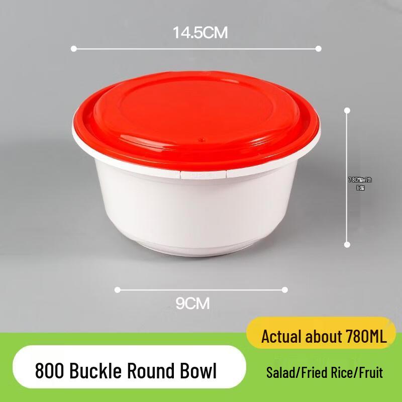 HANDUNYOU Thickened Round Disposable Meal Box