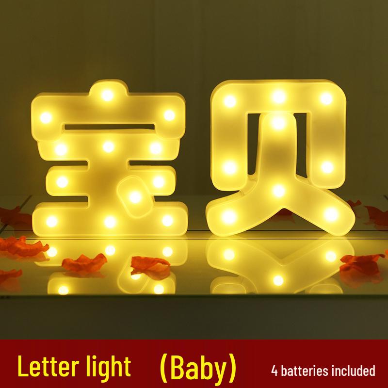 Happy Birthday Light-Up Letter Sign: Surprise Party Decoration for Girls