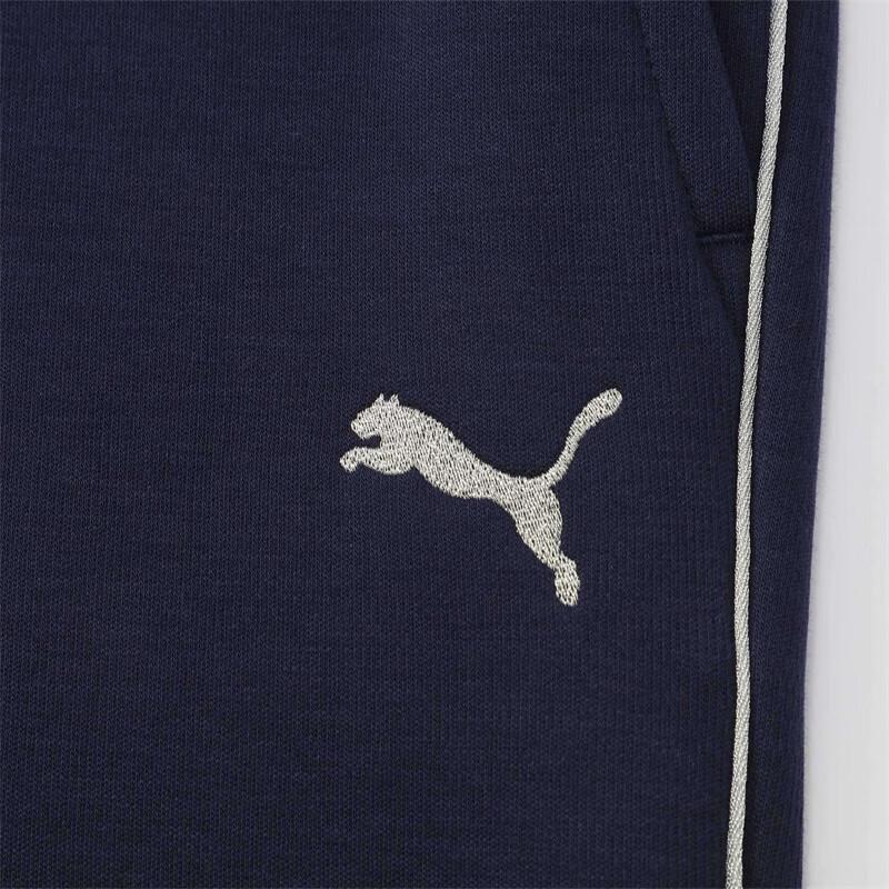 Puma Essential Sweatpants With Logo Embroidery Design Casual Breathable Drawstring Mid Waist Sports Long Pants Men Bottoms Navy-Blue 686083-06