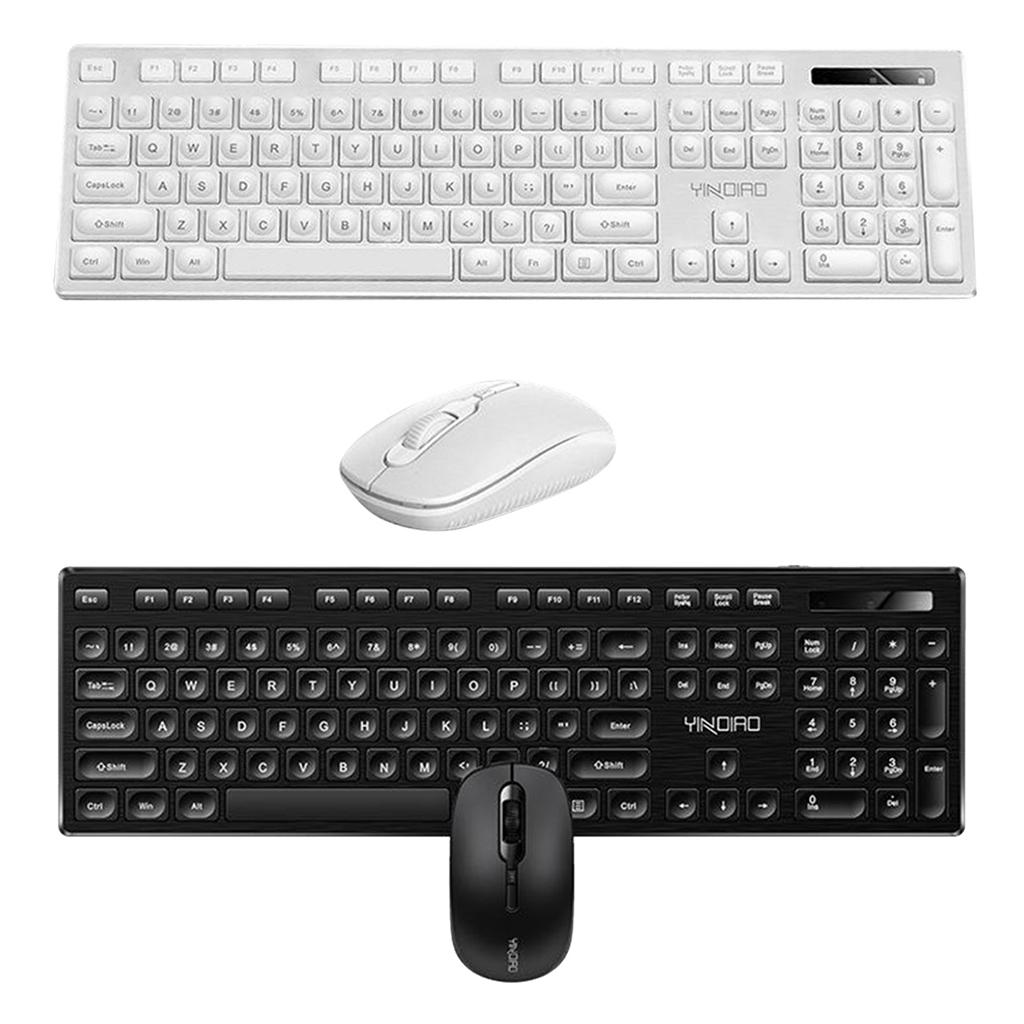 Buy Wireless Keyboard and Mouse, 2.4GHz Silent USB Mouse Combo, Full