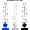 Tifeson Graduation Decorations 2025 Blue - 36 PCS Party Supplies, Congrats Grad Hanging Swirls, High School College Class of 2025 Decor