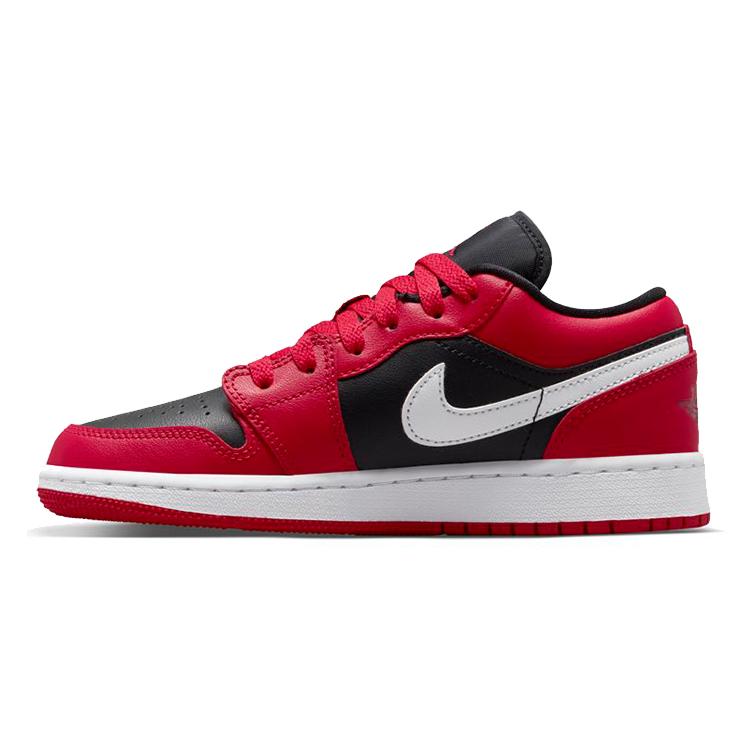 

New Jordan 1 Low Black Very Berry GS 553560-061 35.5