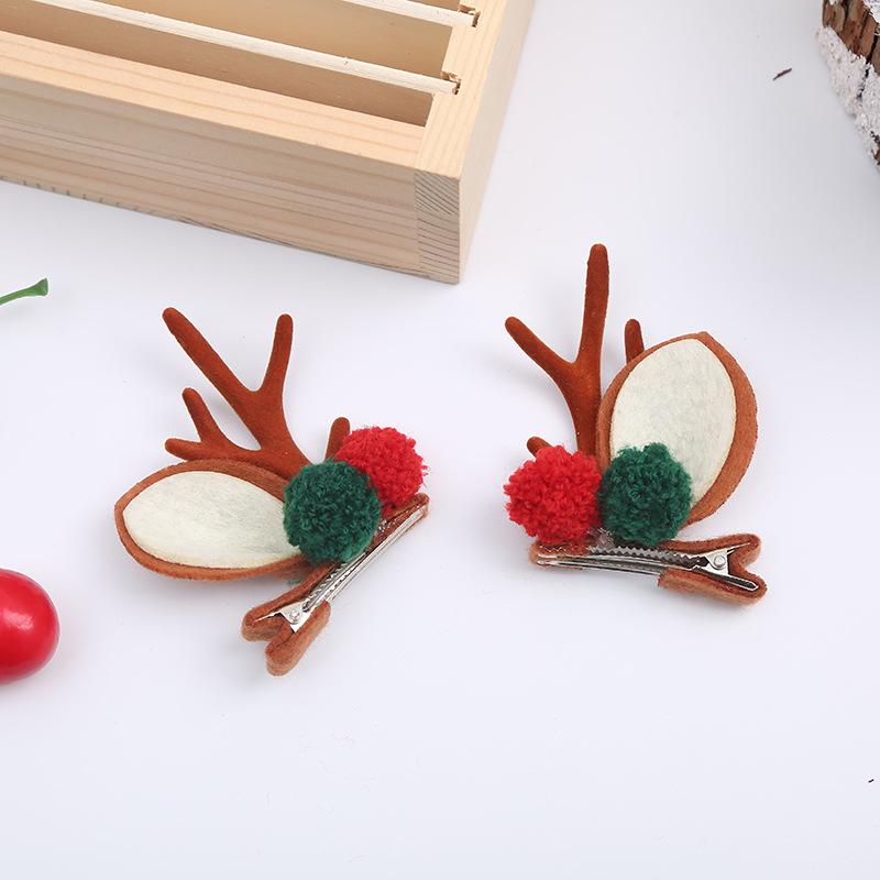 Рождественский ободок с рогами в стиле Мори и заколка для волос в виде северного оленя