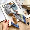 Versatile Faux Silk Small Square Scarf - Elegant Neck Accessory for Spring and Summer