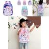 Cute Unicorn Pattern Lightweight Nylon School Backpack For Girls In Bright Colors
