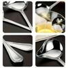 Stainless Steel Drizzle Saucier Spoon Reusable Soup Spoon Cooking Tool Oil Spoon  Sauce Serving