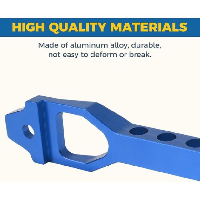 Battery Tie Down Kit, Car Accessories Bracket, Aluminium Alloy Hold Down-Blue