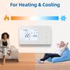 Smart Tuya WiFi Thermostat for Gas Boiler Heating /Cooling Powered by Battery/USB Works With Alexa Google Home Daily Programable