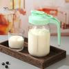 Party Display Pitcher Glass with Lid And Handle 32/64oz Wide Mouth Mason Pitchers Jar Leak-proof Water Creamer Container for Juice Coffee Tea