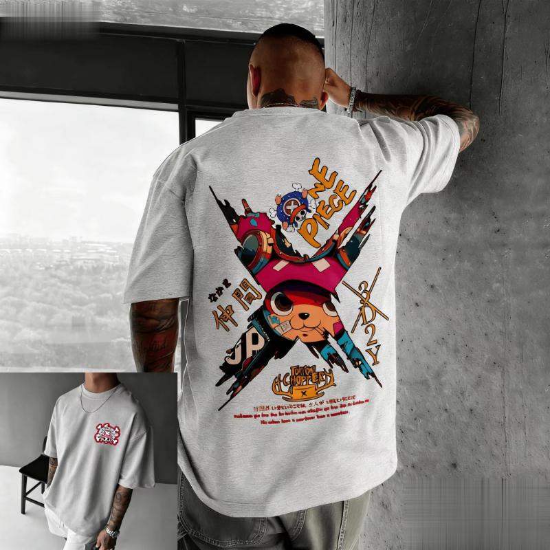 Nuova T-shirt Anime One Piece Chopper Uomo Donna Cotone Manica Corta Estate Grafica Cartone Animato Streetwear Top Casual Oversize Y2k