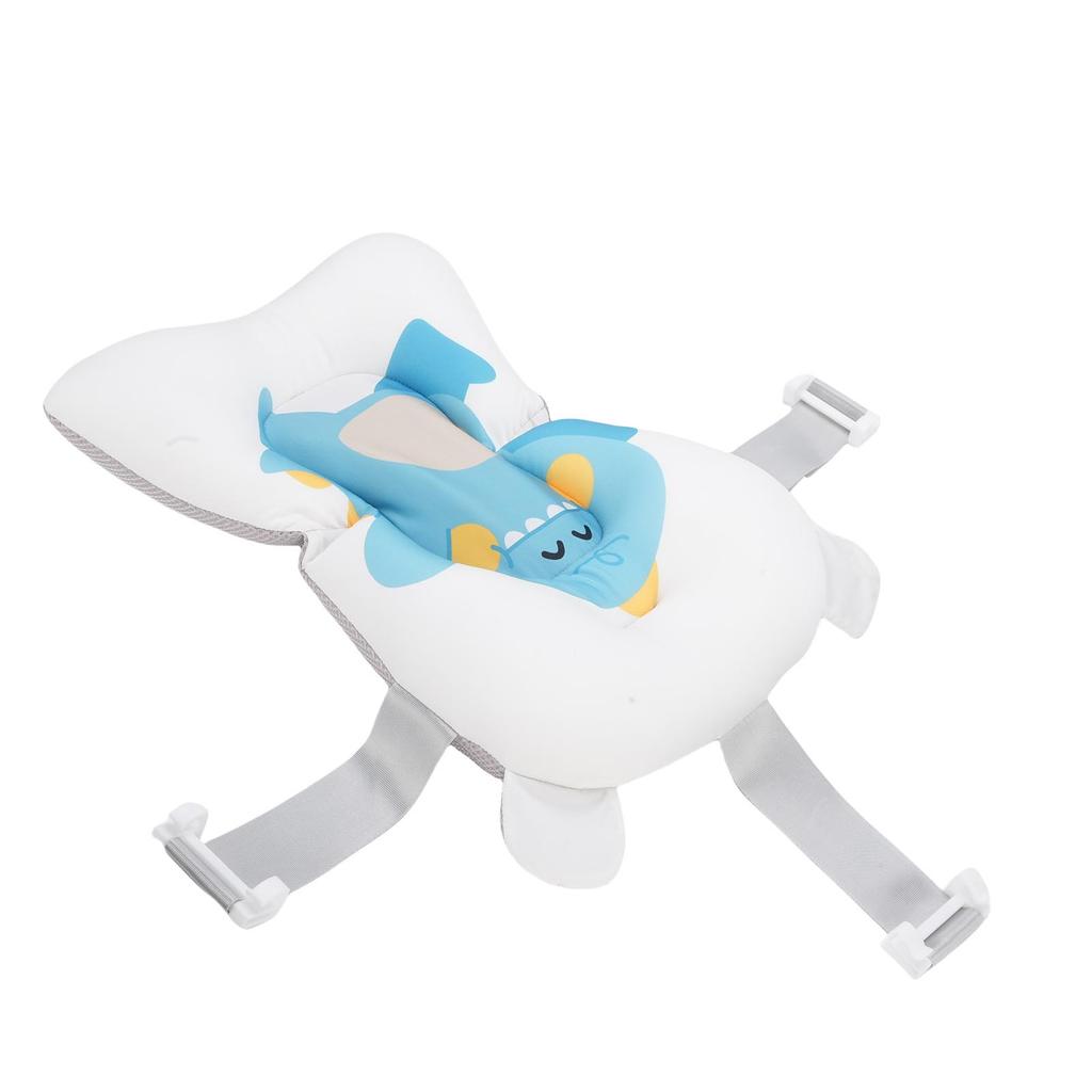 Baby Bath Support Cushion Anti Slip Soft Comfort Floating Baby Bath Mat for Newborn Infant Dinosaur Pattern