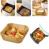 Non-Stick Square Air Fryer Liner - Food-Grade Baking & Oil-Absorbing Paper