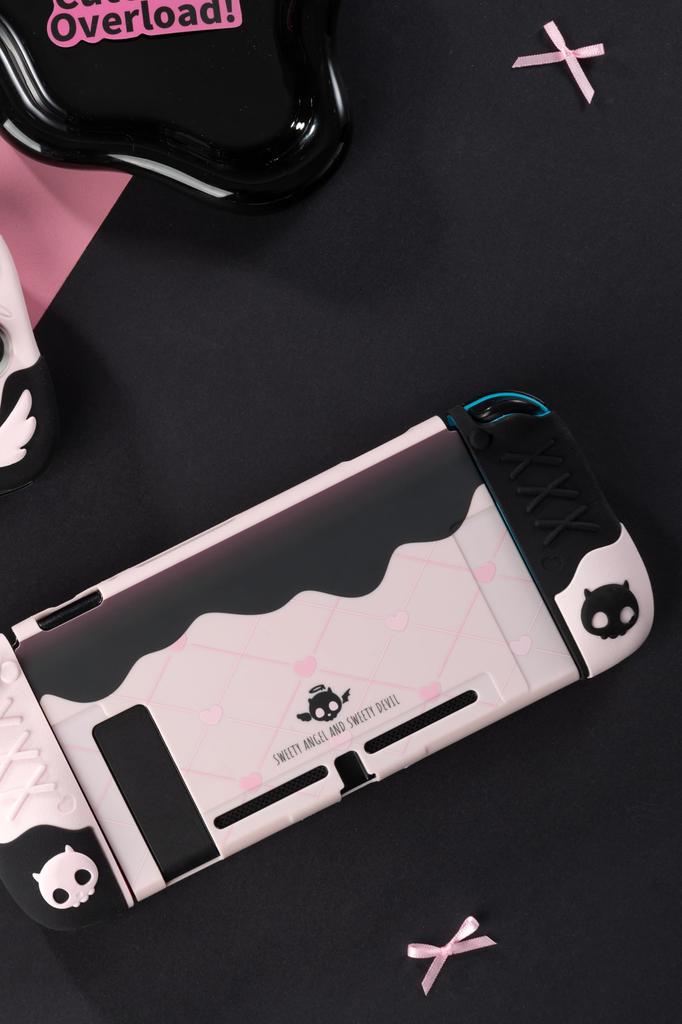 GeekShare Switch Switch Switch Protective Split Full Scratch Stain Compatible Easy To Sweet Skull Cover, Compatible, Cover, Cover, Cover, Protection,