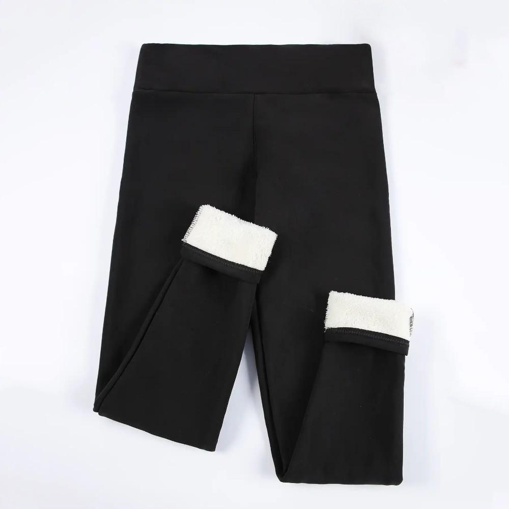 Prevent Cold Velvet Tights High Waist Warm Yoga Pilates Pants Fleece Leggings  Outdoor Activities