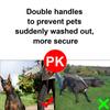 Genuine Leather Pet Dog Leash Rope Pet Training Walking Lead Leashes For Medium Large Dogs Quick Control With 2 Handles