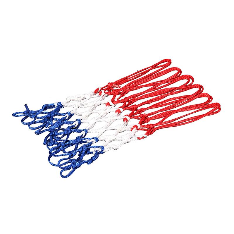 WEZHO Outdoor Polyester Nylon Tricolor Basketball Net (2-Pack)