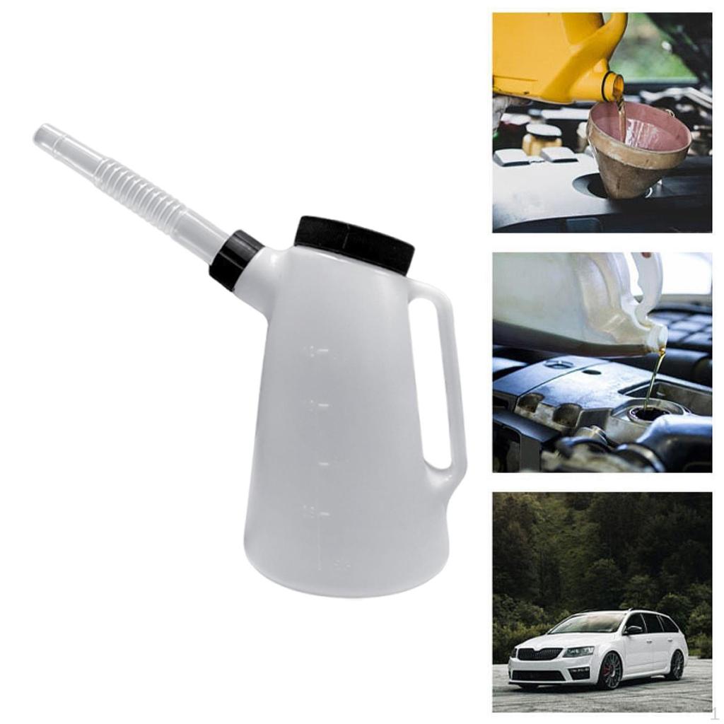 Engine Oil Dispenser Jug with Lightweight Design for Automotive and Motorcycle Use