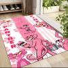 Pink Panther Party Carpet Rug Soft Washable Antislip Home Living Room Sofa Mats Personalized Christmas Rug