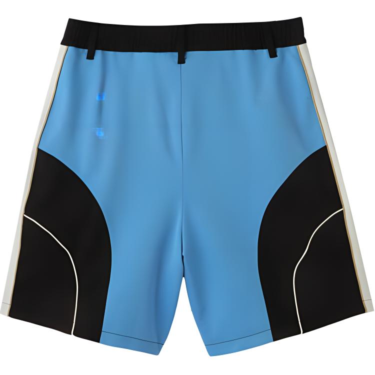 Puma Color Block Breathable Comfortable Versatile Mid Waist Three Quarter Shorts Unisex Shorts Light-Blue 628247-82