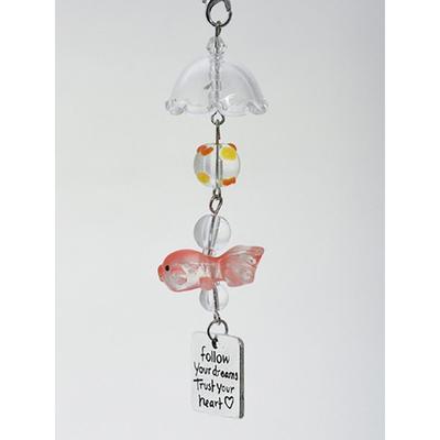 Briskstyle Emotional Goldfish Bead Hoop Decoration AirPod Keychain Keyring