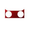 Red Carbon Fiber Console Air Vent Outlet Cover Trim For Ford Mustang 2005-2009