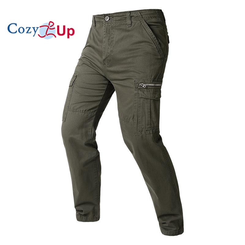 

Мужские однотонные повседневные брюки Cozy Up с множеством карманов и свободные брюки для рабочей одежды 38 серый