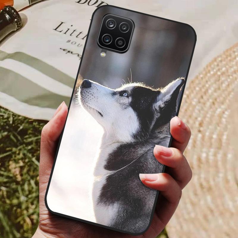 For Samsung Galaxy A12 Case Phone Cover Silicon Soft Back Cases For Samsung A12 Case Cat Fashion Bumper for Samsung A 12 Coque