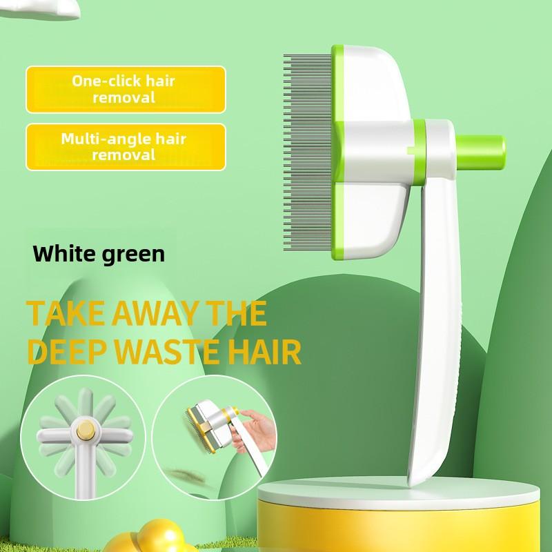 

Модернизация для удаления шерсти домашних животных одним щелчком Вращающаяся рядная расческа для собак Расческа для кошек Красота для кошек Чистка Товары для кошек Universal