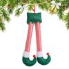Ornaments Elf Santa Legs Plush Xmas Tree Pendants Durable Christmas Decor  Home