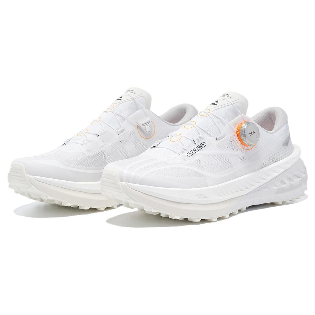 New LiNing Cushioning Slip Resistant And Abrasion Resistant Low Top Running Shoes Men's White ARNT001-2