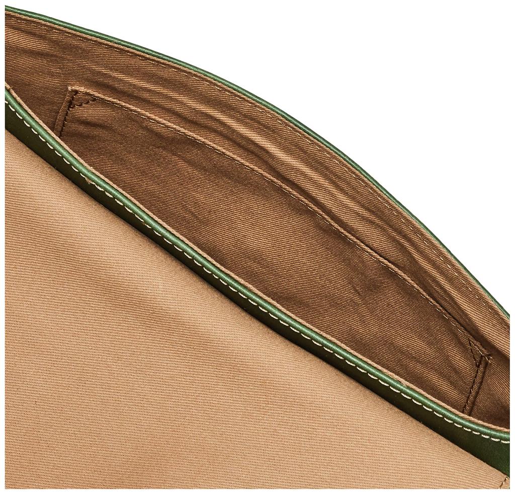FES Women's Leather Shoulder Bag, 49269, Green (50), Free Size