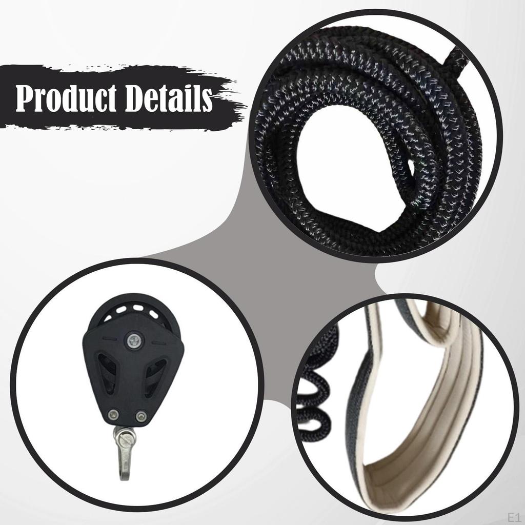 Pilates-Reformer-Zugseile mit Rollen und Doppelschlaufen für Krafttraining und Balance