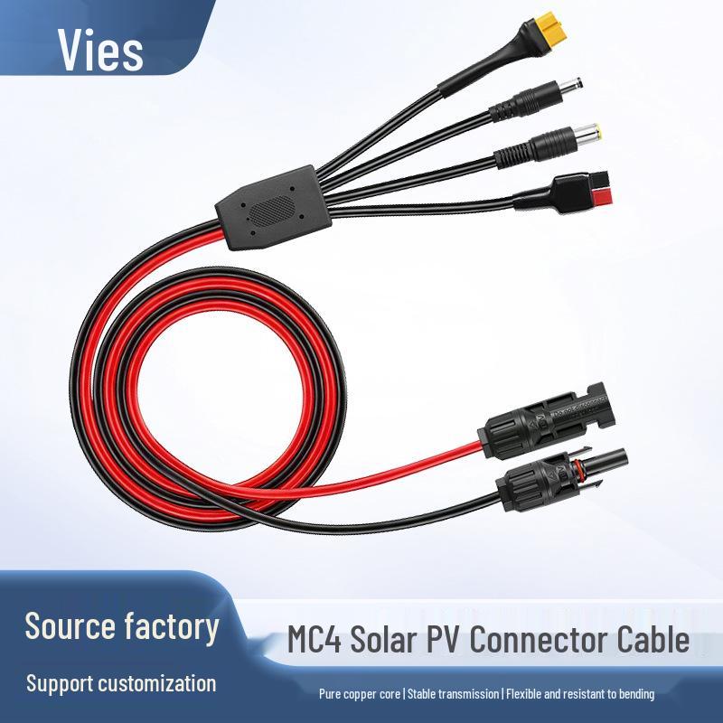 Solar MC4 PV Connector: Male/Female to DC 5521/7909/TX60 Female, 30A Ander New Energy