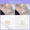 Bague ouverte réglable élégante d'inspiration coréenne en perle et zirconium pour femmes