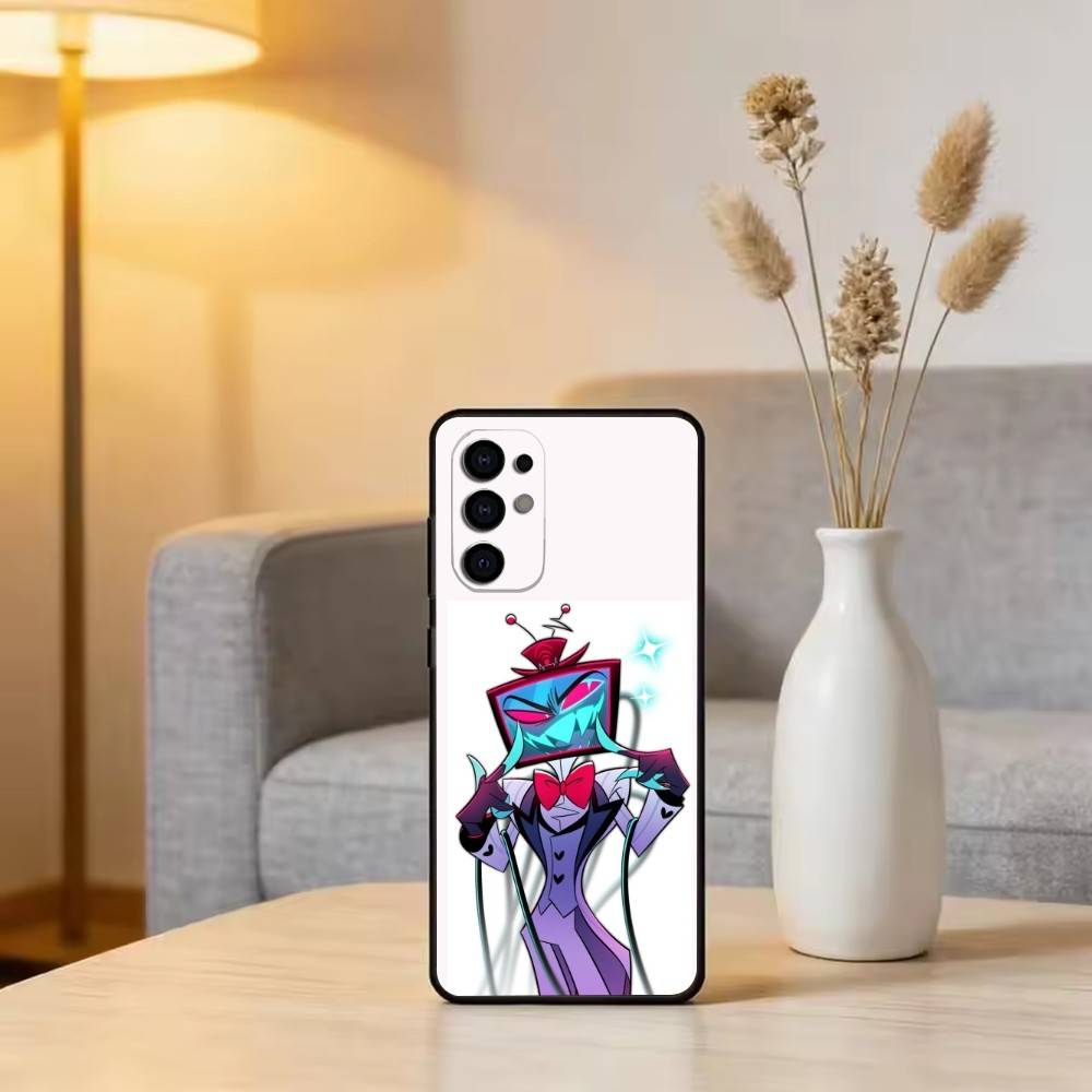 H-Hazbin V-Vox Phone Case For Samsung S25,S24,S21,S22,S23,S30,Ultra,S20,Plus,Fe,Soft Silicone Black Cover