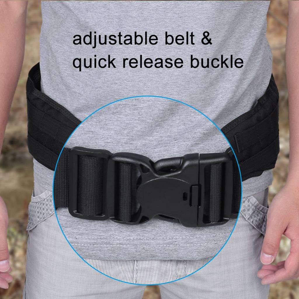 Nylon Lightweight Military Battle Combat Duty Waist Padded Belt Webbing for Molle System