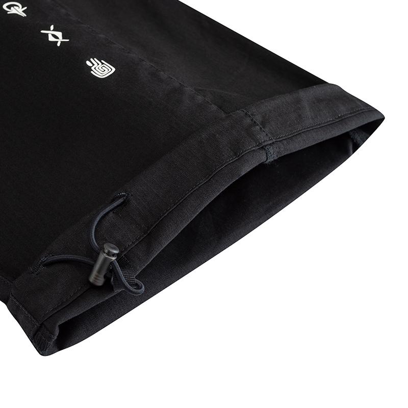 Anta Kyrie Basketball Series Casual Versatile Fashion Simple Loose Comfortable Woven Leisure Pants Unisex bottoms Basic-Black 172631502-3