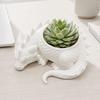 Yousheng 3D Printed Lying Dragon Flowerpot for Small Green Plants, Decorative Succulents Pot Ornament, Dark Style Dragon Figurine for Home Office